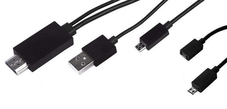  Rexant MHL HDMI-USB/MicroUSB/MicroUSB 11pin 18-4501 Black<br>