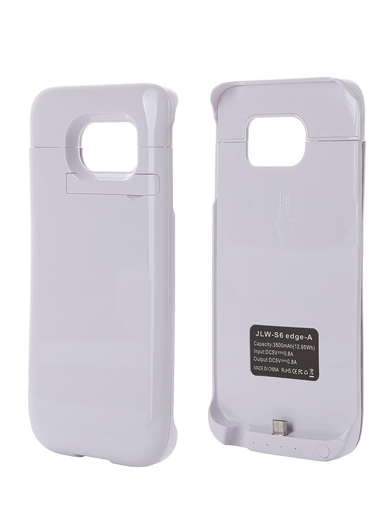  Аксессуар Чехол-аккумулятор Samsung SM-G925 Galaxy S6 Edge Aksberry S6 edge-A 3500mah White