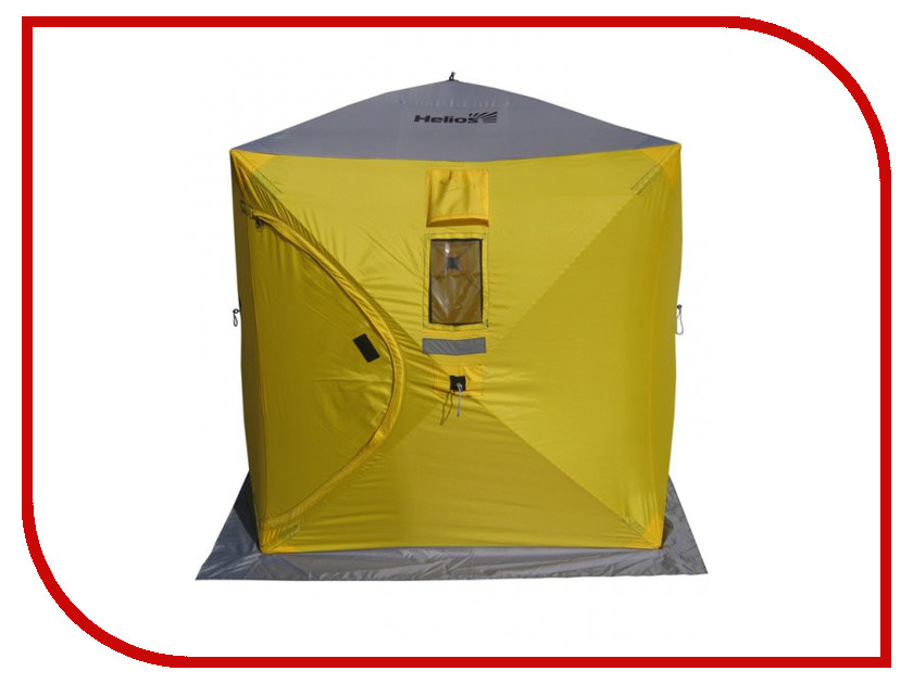 фото Палатка Helios Куб 1.8x1.8m Yellow-Grey