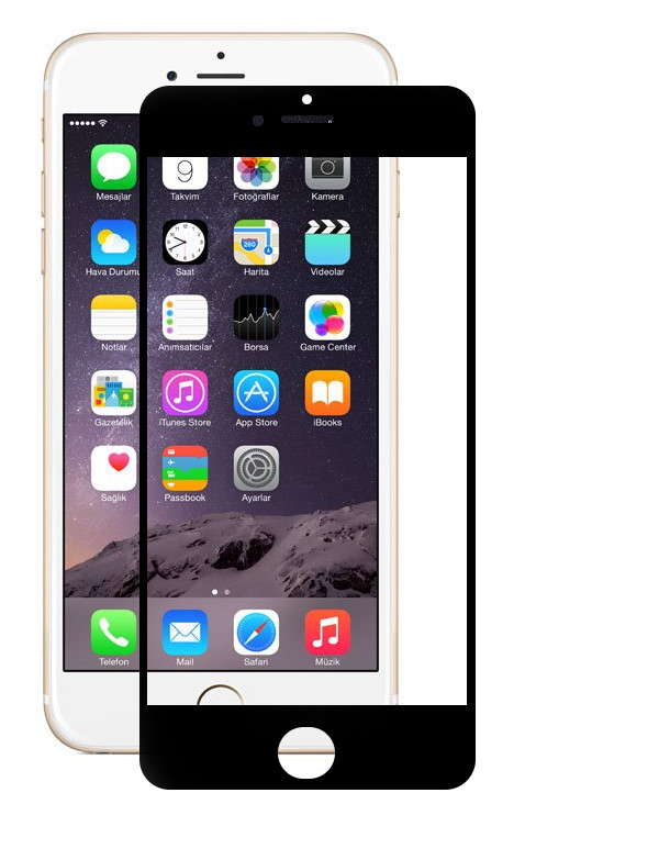 Onext Аксессуар Защитное стекло Onext для APPLE iPhone 6 с рамкой Black 40935