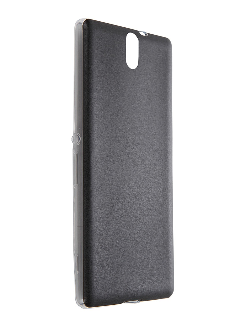  Аксессуар Чехол-накладка Sony Xperia C5 Ultra BROSCO Black C5U-LEATHER-TPU-BLACK