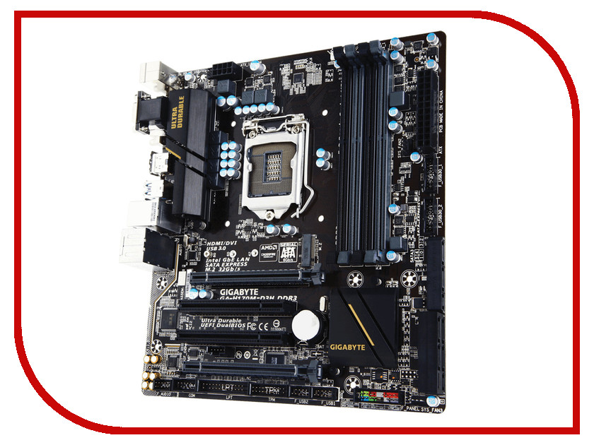фото Материнская плата Gigabyte GA-H170M-D3H DDR3