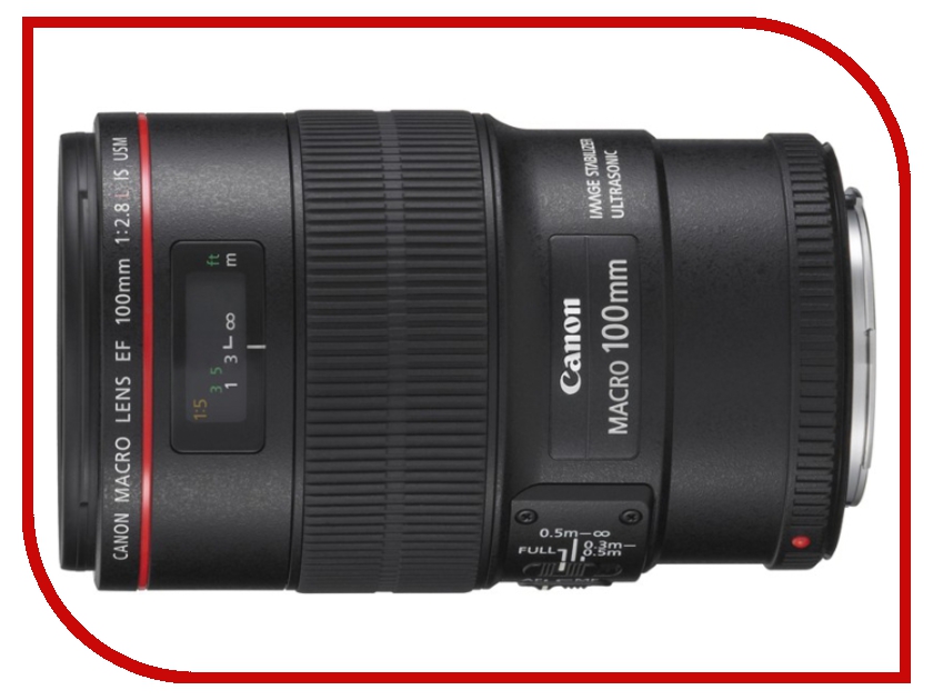  Canon EF 100mm f / 2.8L Macro IS USM
