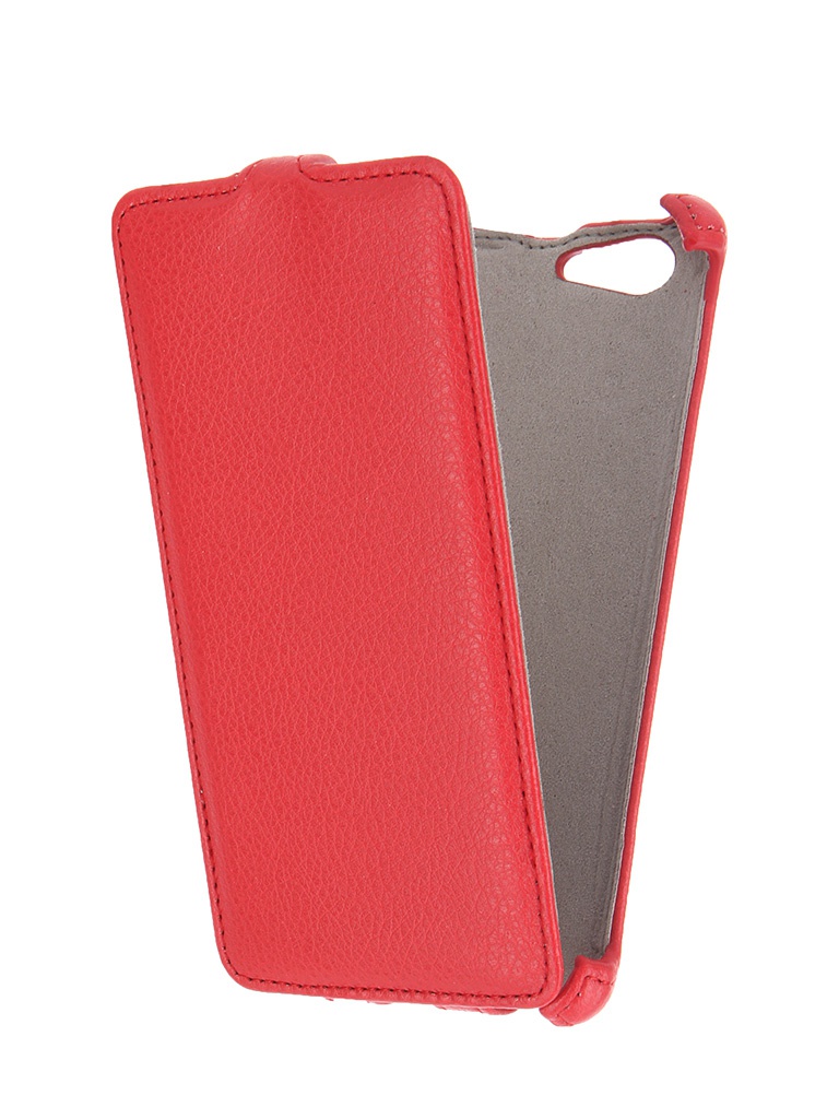  Аксессуар Чехол Sony Xperia M5 Activ Flip Leather Red 51267