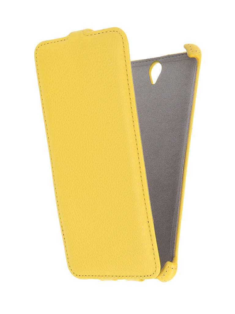  Аксессуар Чехол Sony Xperia C5 Ultra Activ Flip Leather Yellow 51283