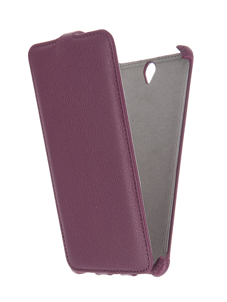  Аксессуар Чехол Sony Xperia C5 Ultra Activ Flip Leather Violet 51282