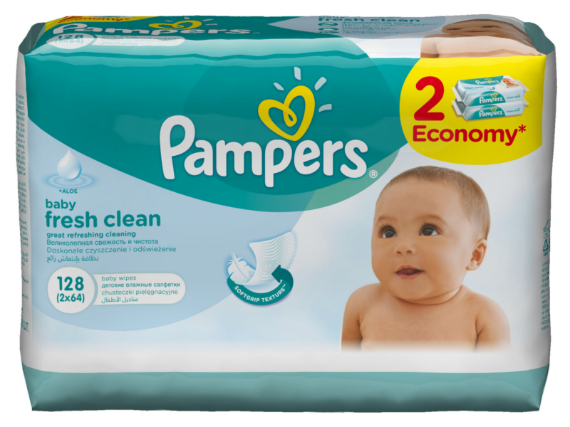  Салфетки Pampers Baby Fresh Clean 128шт PA-81448477