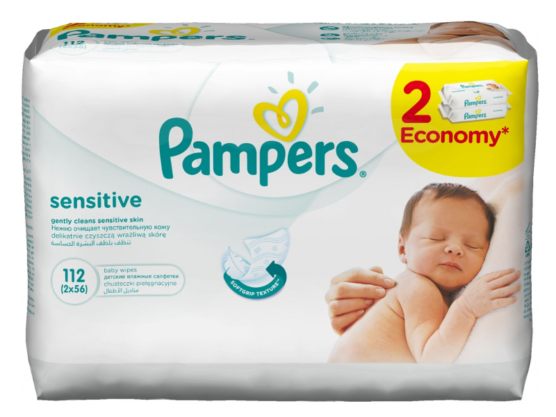  Салфетки Pampers Sensitive Duo 112шт PA-81448565