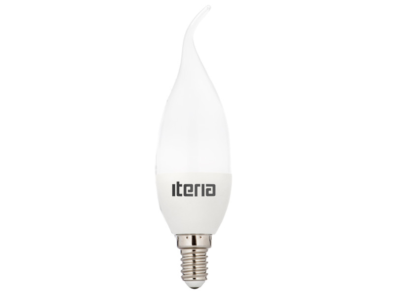  Лампочка Iteria Свеча на ветру 6W 2700K Е14 матовая 802011