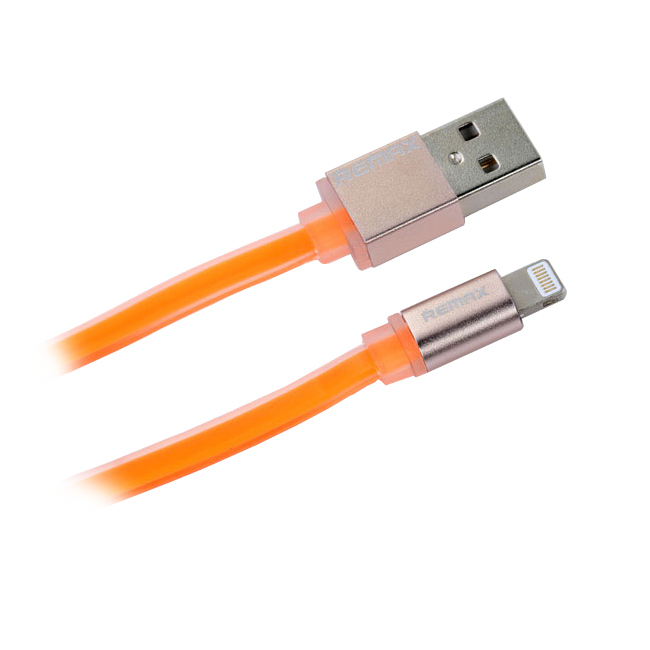  Аксессуар Remax Colorful Cable for iPhone 6 Orange RM-000160