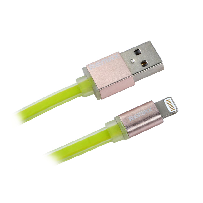  Аксессуар Remax Colorful Cable for iPhone 6 Green RM-000159
