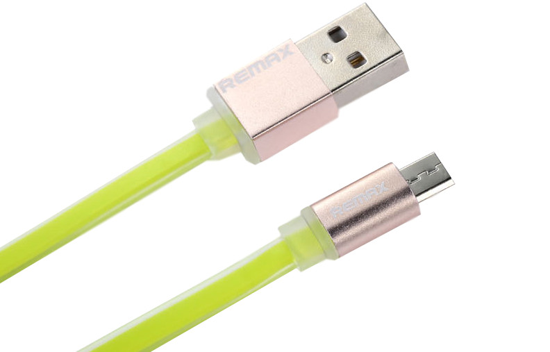  Аксессуар Remax MicroUSB Colorful Cable Green RM-000164