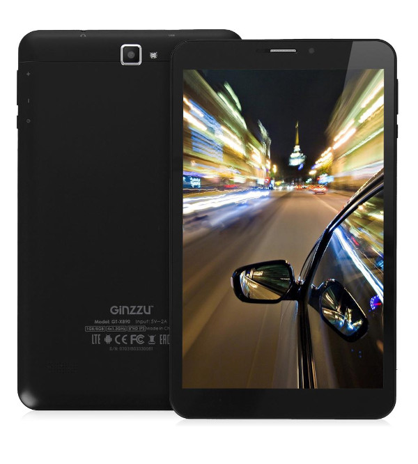 Ginzzu GT-X890 Black MediaTek MT8735 1.3 GHz/1024Mb/8Gb/Wi-Fi/3G/Bluetooth/GPS/Cam/8.0/1280x800/Android
