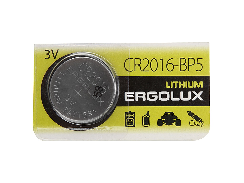  Батарейка CR2016 - Ergolux BL-5 (1 штука)