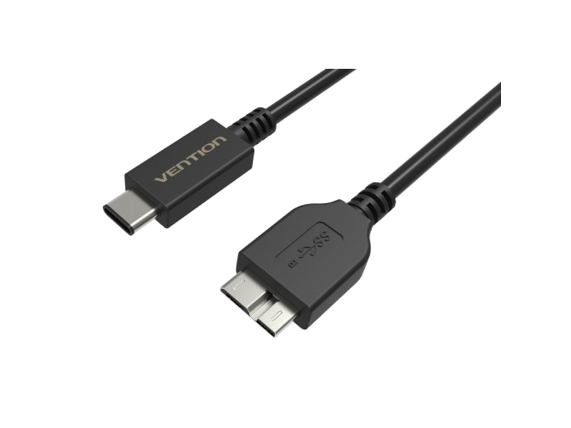  Аксессуар Vention USB Type C M / USB 3.0 Micro B 1m Black VAS-A32-B100