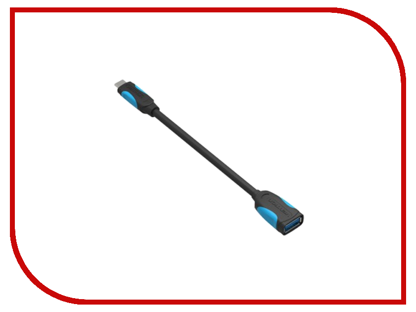 Аксессуар Vention Type C M / OTG USB 3.0 AF 0.1m VAS-A51-B010