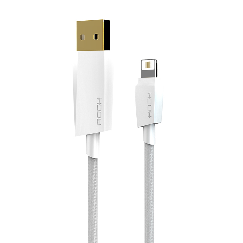  Аксессуар ROCK MFI USB-Lightning RCB0401 White