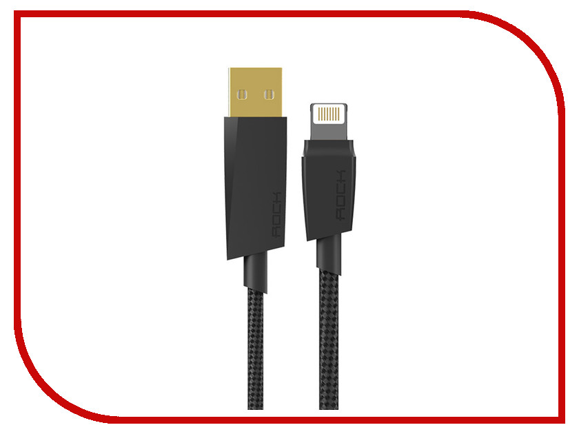  Rock MFI USB-Lightning RCB0401 Black