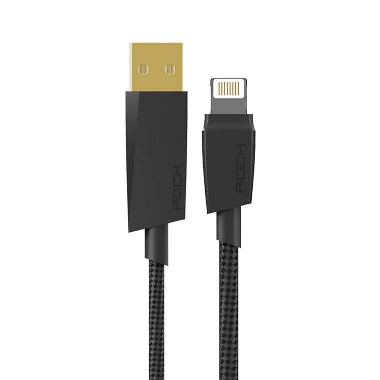  Аксессуар ROCK MFI USB-Lightning RCB0401 Black