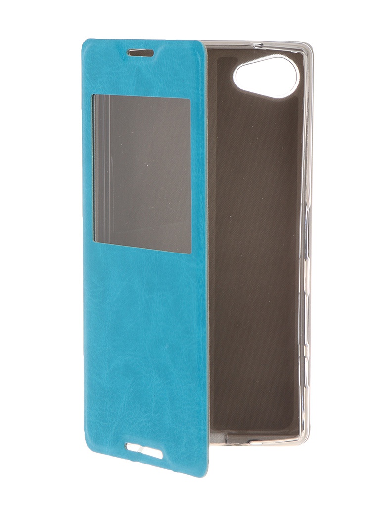  Аксессуар Чехол Sony Xperia Z5 Compact SkinBOX Lux AW Blue T-S-SZ5C-004
