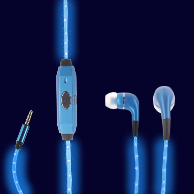  Megamind Светящиеся наушники LED Blue