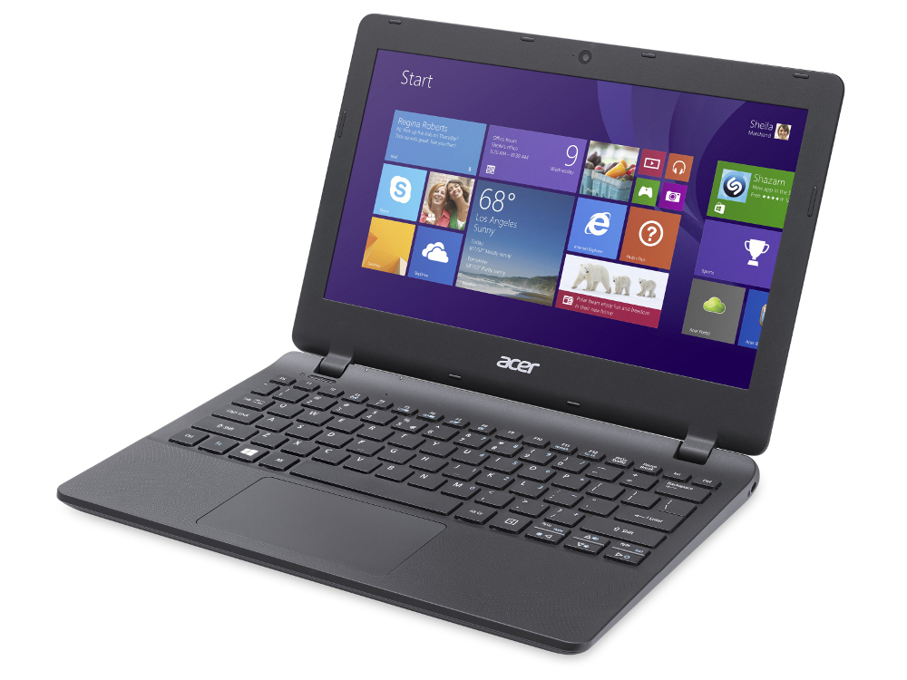 Acer Ноутбук Acer Aspire ES1-131-C1NL Black NX.MYGER.004 Intel Celeron N3050 1.6 GHz/2048Mb/32Gb SSD/No ODD/Intel HD Graphics/Wi-Fi/Bluetooth/Cam/11.6/1366x768/Windows 10