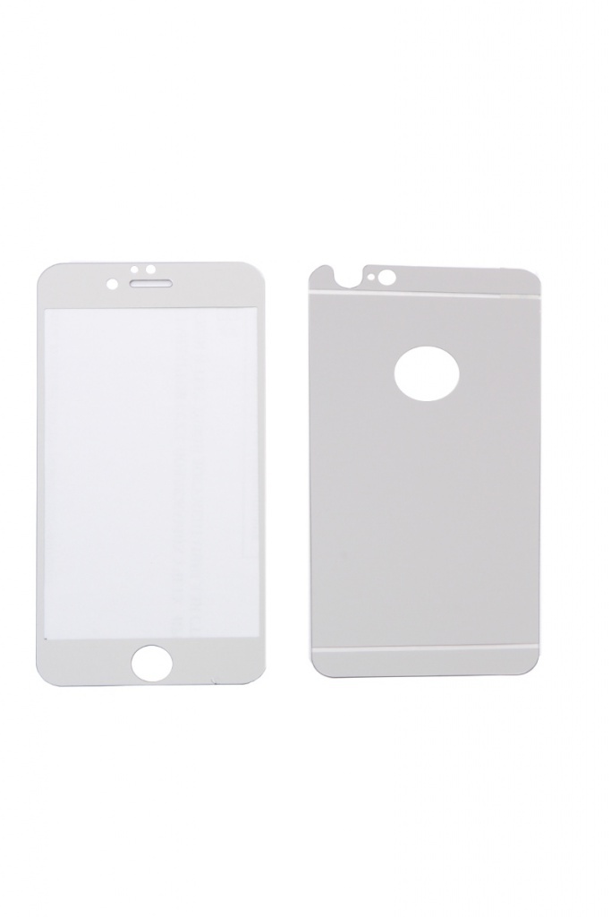  Аксессуар Защитное стекло CaseGuru Mirror Front & Back для APPLE iPhone 6 / 6S Silver 0.33mm Logo