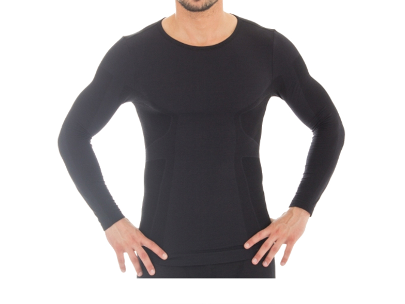  Рубашка Brubeck Comfort Wool XXL Black LS12160 мужская