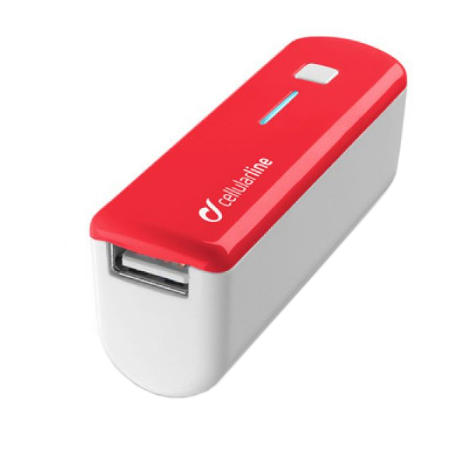 Аккумулятор Cellular Line 2200mAh Red POCKETCHGSMARTR