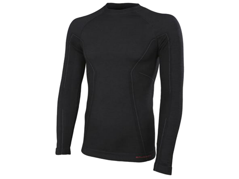  Рубашка Brubeck Active Wool XL Black LS12820 мужская