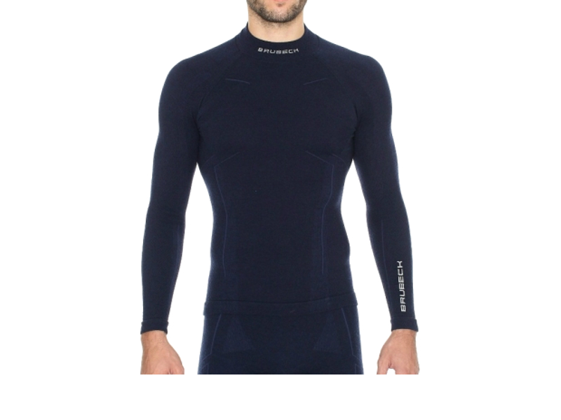  Рубашка Brubeck Wool Merino L Dark Blue LS10510 мужская