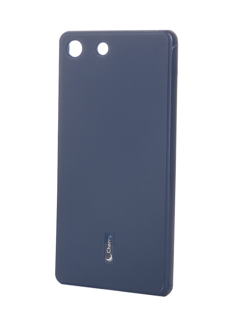 Cherry Аксессуар Чехол-накладка Sony Xperia M5/M5 Dual Cherry Dark Blue 8318