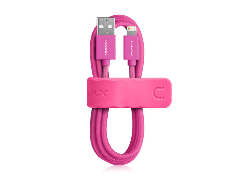  Аксессуар Кабель MOMAX USB to Lightning Elite Link MFI Pink DDMMFILFP