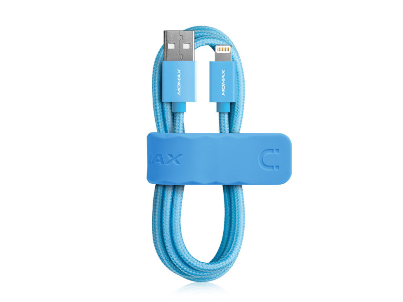  Аксессуар Кабель MOMAX USB to Lightning Elite Link MFI Blue DDMMFILFP