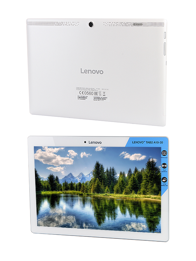 Lenovo TAB 2 A10-30 / TB2-X30L White ZA0D0053RU Qualcomm MSM8909 1.3 GHz/1024Mb/16Gb/Wi-Fi/3G/LTE/Bluetooth/Cam/10.1/1280x800/Android