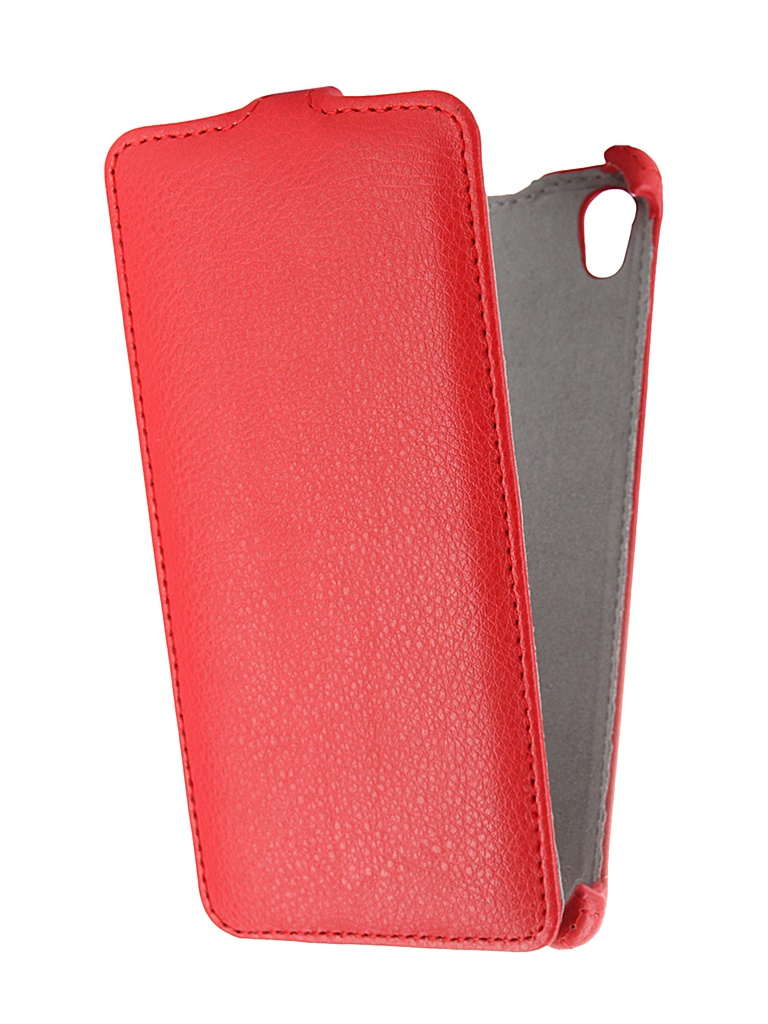  Аксессуар Чехол Sony E6833 Xperia Z5 Premium Dual Activ Flip Leather Red 52707