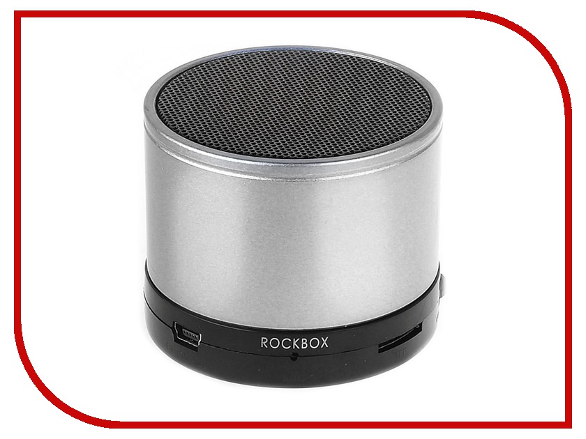 Колонка RockBox Round Glossy Silver 47253