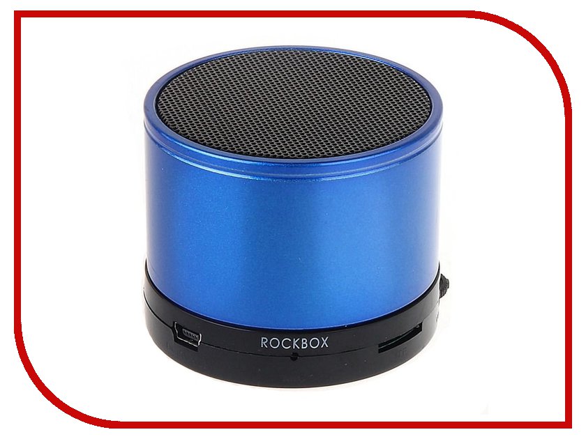 Колонка RockBox Round Glossy Blue 47249