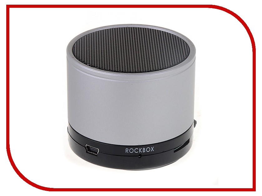 Колонка RockBox Round Frosted Silver 47245
