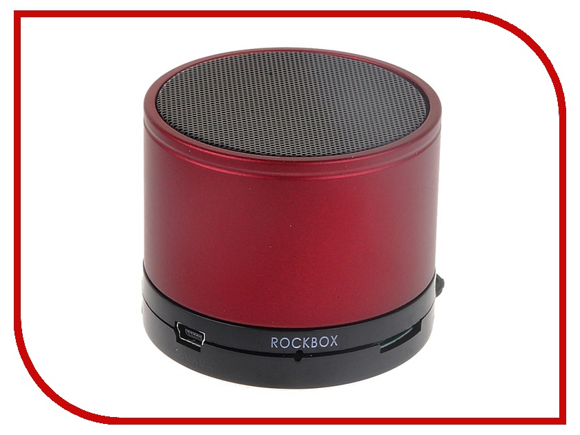 Колонка RockBox Round Frosted Red 47244