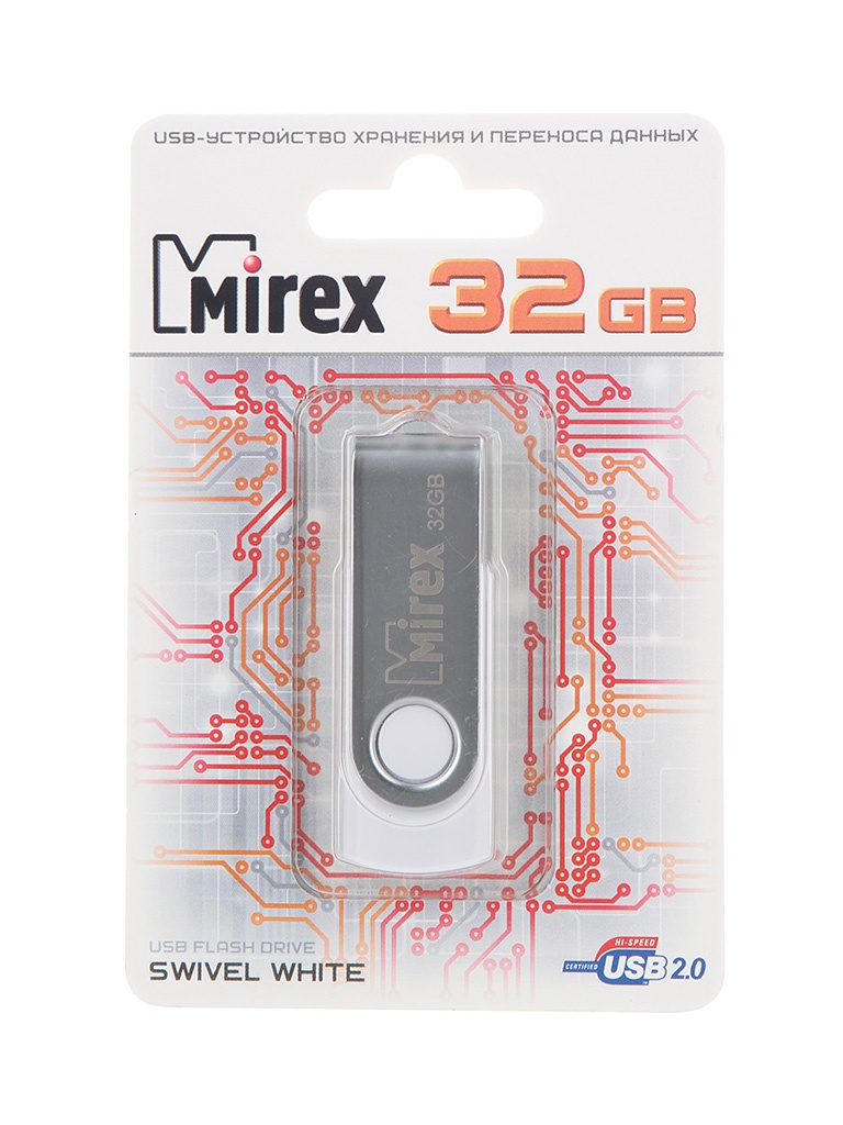 Mirex 32Gb - Mirex Swivel White 13600-FMUSWT32