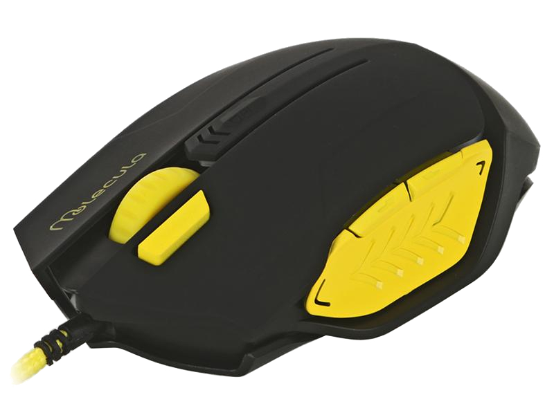  Мышь проводная Molecula MG M-309 Lemon Edition Black-Yellow USB