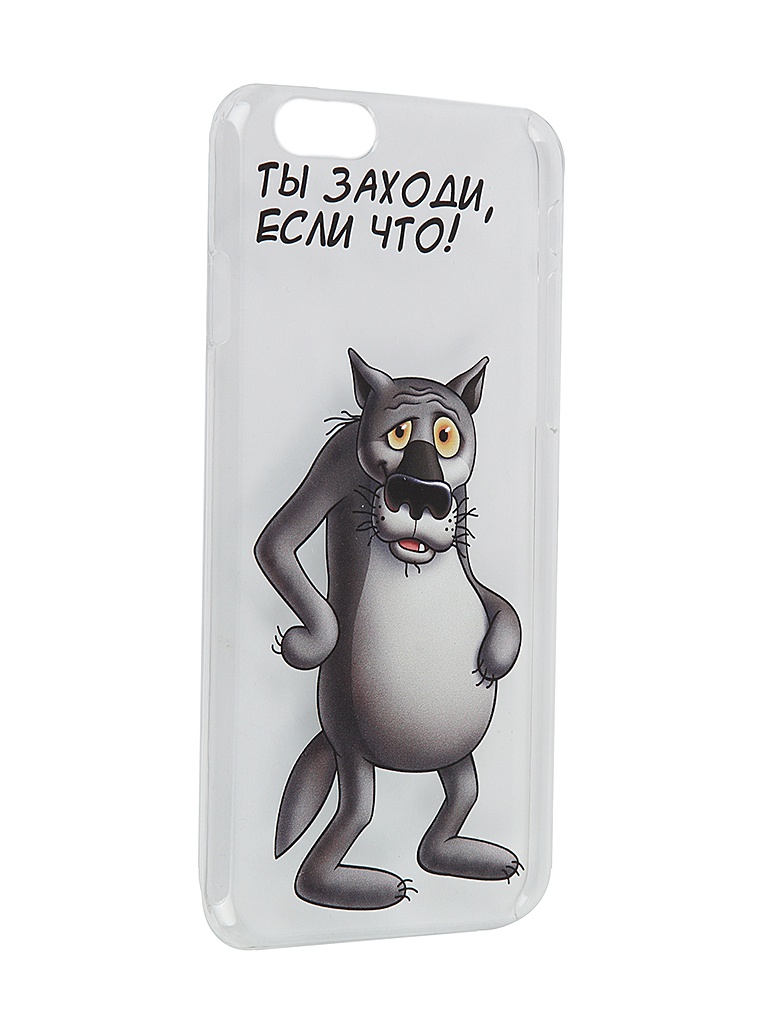 Deppa Аксессуар Чехол Deppa Art Case Союзмультфильм Волк для APPLE iPhone 6 + защитная пленка 100573