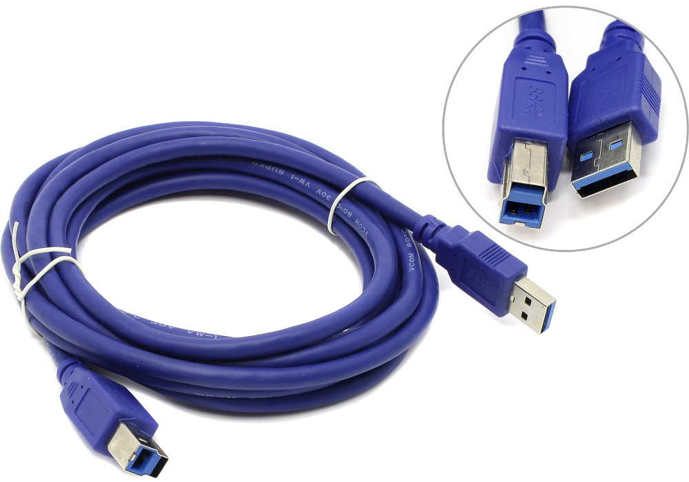  VCOM USB 3.0 AM-BM 3m VUS7070-3M<br>