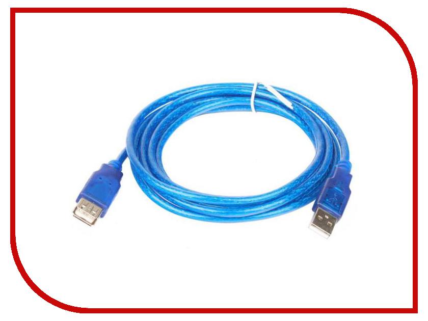  Telecom USB 2.0 AM-AF Transparent-Blue 1.8m VUS6956