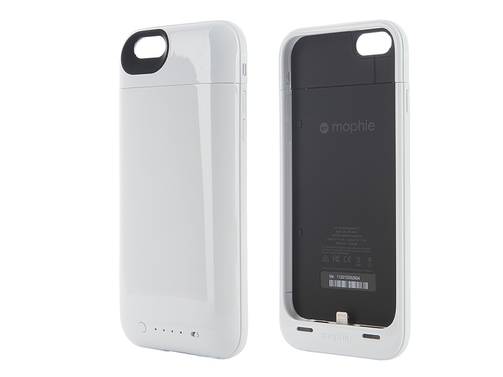  Аксессуар Чехол-аккумулятор Mophie Juice Pack Air for APPLE iPhone 6 White 2750 mAh 3044-JPA-IP6-WHT