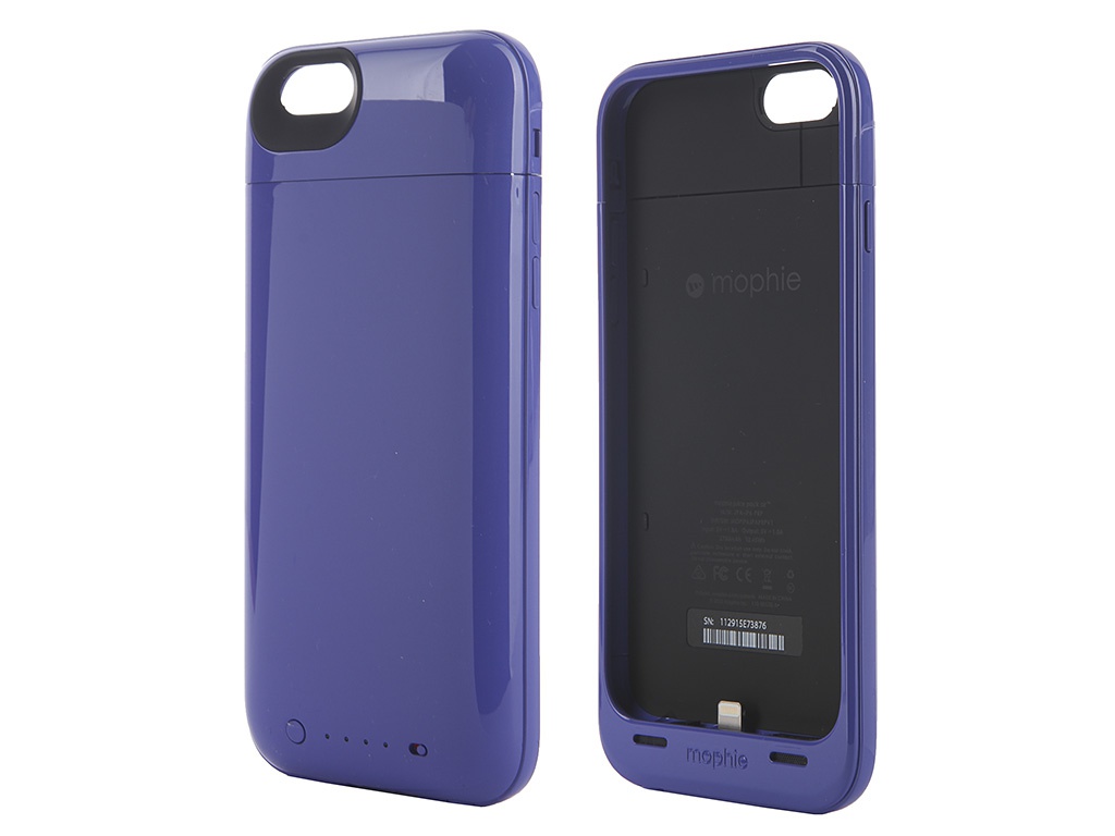  Аксессуар Чехол-аккумулятор Mophie Juice Pack Air for APPLE iPhone 6 Purple 2750 mAh 3186-JPA-IP6-PRP
