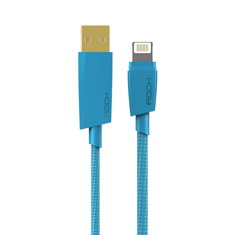  Аксессуар ROCK MFI USB-Lightning RCB0401 Blue