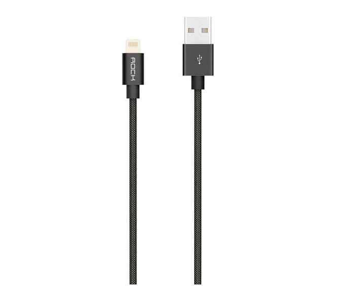  Аксессуар ROCK MFI USB-Lightning Cable II RCB0411 Black