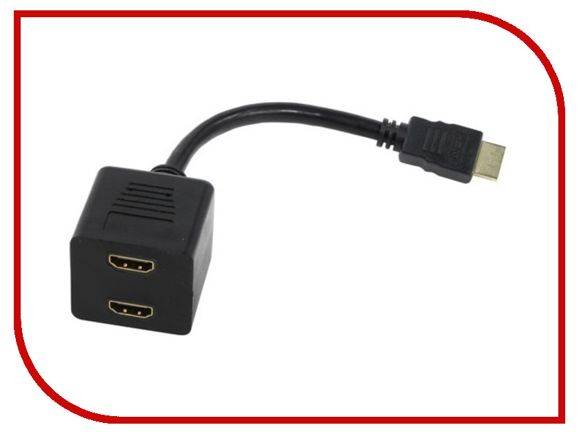  Telecom HDMI M - 2X-HDMI F 0.2m TA653